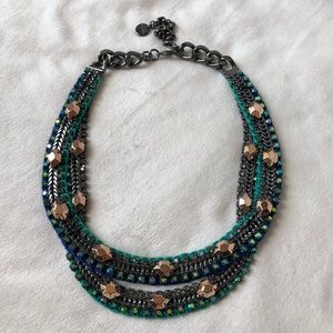 Rose gold and gunmetal Stella & Dot necklace